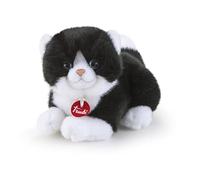 Trudi Trudino Gato Blanco y Negro Peluche pequeño Cumple de Peluche. | 9x10x15cm Taglia XS | Trudini Classic | Modelo 51262