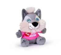 Trudi Trudino Lupo Wolfie Peluche con Camiseta y Etiqueta | 9 x 16 x 17 cm Talla XS | Mascotte Giro d'Italia 2025 | Modelo 69284
