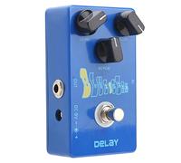 True Bypass Delay Effect Pedal, Delay Effect Pedal True Bypass Design Unidad de Efecto de Retardo de Bloque único Marque Rápidamente Algunos Sonidos de Retardo Grandes para Guitarra