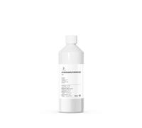 True Chem - Agua Oxigenada 3% 500 ml - Peróxido de Hidrógeno H2O2 10 Volúmenes para Limpieza, Manchas, Ropa, Telas, Superficies Compatibles y Uso Doméstico