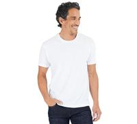True Classic Camiseta de Manga Corta con Cuello Redondo para Hombre, 1 Unidad - Blanco, M