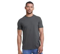 True Classic Camiseta de Manga Corta con Cuello Redondo para Hombre, 1 Unidad - Carbón, 2XL