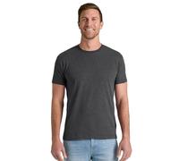 True Classic Camiseta de Manga Corta con Cuello Redondo para Hombre, 1 Unidad - Gris Carbón Jaspeado, M
