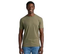 True Classic Camiseta de Manga Corta con Cuello Redondo para Hombre, 1 Unidad - Verde Militar Jaspeado, M
