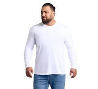 True Classic Camiseta de manga larga, White, Small