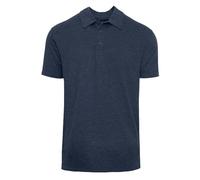 True Classic Polo Clásico de Manga Corta para Hombre, 1 Unidad - Azul Marino Jaspeado, XL
