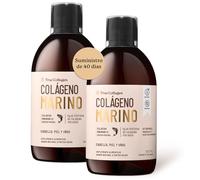 True Collagen | Suplemento Líquido de Colágeno Hidrolizado de 11 000 mg - 2 x 500 ml (1000 ml), Suministro para 40 días | Ácido hialurónico, biotina y vitamina C para un cabello, piel y