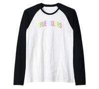 True Colors Inspirador Motivacional Optimista Camiseta Manga Raglan