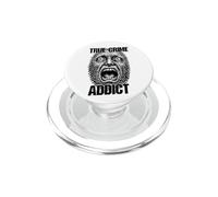 True Crime Adicto Huella Dactilar Grito Divertido Criminólogo PopSockets PopGrip para MagSafe