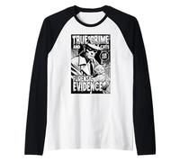 True Crime and Cats Furensic Evidence Funny Cat Lover Dueño Camiseta Manga Raglan