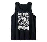 True Crime and Cats Purrfect Cómplice Funny Cat Lover Camiseta sin Mangas