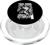True Crime and Cats Purrfect Cómplice Funny Cat Lover PopSockets PopGrip para MagSafe