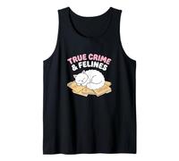 True Crime Cat Lover Misterio Podcast Entusiasta Felino Camiseta sin Mangas