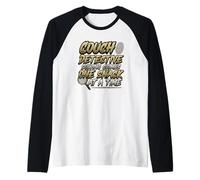 True Crime Fan Couch Detective Case Resolviendo Camiseta Manga Raglan