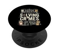 True Crime Fan Couch Detective Case Resolviendo PopSockets PopGrip Adhesivo