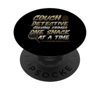 True Crime Fan Couch Detective Case Resolviendo PopSockets PopGrip Adhesivo