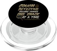 True Crime Fan Couch Detective Case Resolviendo PopSockets PopGrip para MagSafe
