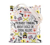True Crime Junkie - Bolsa de hombro para amantes de los perros, regalo de podcast, asesino en serie, programa de televisión, adictos al crimen, Asesinos en serie, medium
