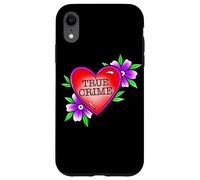 True Crime Lover x Flor Corazón Tradicional Tatuaje Flash Carcasa para iPhone XR