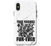 True Friends Fur-Ever Funny Dog Lover Regalo de Amistad para Carcasa para iPhone X/XS