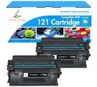 TRUE IMAGE Cartucho de tóner de repuesto compatible para Canon CRG-121 121 CRG121 Canon imageCLASS D1650 D1620 Cartucho de tóner de alto rendimiento (negro, 2 unidades)