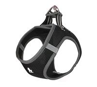 TRUE LOVE Arnés de Perro de Malla de Aire Suave Ajustable Reflectante Chaleco para Mascotas para Razas pequeñas y Medianas, XS, Negro