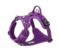 True Love Arnés para Perro sin suéter de Nailon Flexible Reflectante Ajustable para Animal doméstico pequeño Grande TLH56512(S, púrpura)