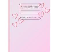 True Love Forever Composition Notebook, Wide Ruled Paper, 9-1/4" x 7-1/2", 100 Sheet: Gift for Her, Daughter, Sister, Friend, School, Home School, School Supplies, Back to School