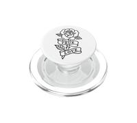 True Love Rose Tattoo Old School Flash Gráfico PopSockets PopGrip para MagSafe