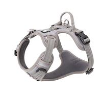 TRUE LOVE Truelove TLH56512 - Arnés reflectante de nailon para perro, ajustable, control cómodo, colores brillantes, color gris