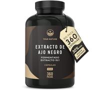 TRUE NATURE Ajo Negro 22500mg - 360 cápsulas - Sin Olor ni Sabor - Alicina