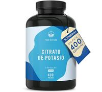TRUE NATURE Citrato de Potasio - 2222 mg Alta Dosis - 400 cápsulas