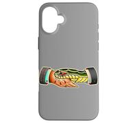 True No One Snake Bite Handshake Tattoo Flash Carcasa para iPhone 16 Plus