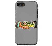 True No One Snake Bite Handshake Tattoo Flash Carcasa para iPhone SE (2020) / 7/8