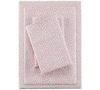 True North by Sleep Philosophy Cozy Franela cálida 100% algodón sábana - Novedad impresión Animales Estrellas Lindo Juego de Ropa de Cama Ultra Suave para Clima frío, King, Puntos rubores de 4 Piezas