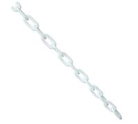 True Products b1021d 25 m x 6 mm plástico cadena de barrera seguridad decorativo para jardín valla, color blanco