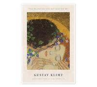 True Relaxation does not Exist for Me Póster de Gustav Klimt 40 x 60 cm Dorado Cuadros Decoración para la pared