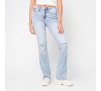 True Religion Becca Mid Rise Bootcut Flap azul 24