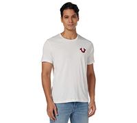 True Religion Buddha Logo Short Sleeve tee Camiseta, White, Medium para Hombre