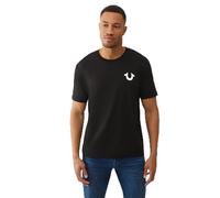 True Religion Camiseta de Manga Corta para Hombre, diseño de Buda Herradura, Color Negro, Talla XL