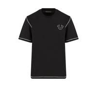 True Religion Camiseta negro / blanco Hombre True Religion M negro / blanco