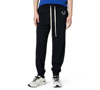 True Religion Classic Logo Jogger Sweatpant, Pantalones de chándal Hombre, Black, Large