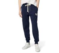 True Religion Pantalón Deportivo clásico con Logotipo para Hombre, Azul Marino, Medium