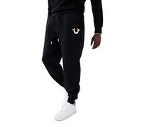 True Religion Hombre Metallic Horseshoe Jogger, Black, S