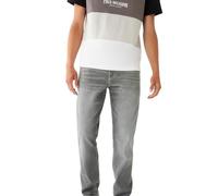 True Religion Hombre Ricky Big T Straight Flap Jean, Chalk Grey Wash, 33