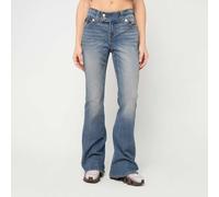 True Religion Joey Low Rise Flare Flap azul 27