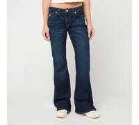 True Religion Mujer Joey Mid Rise Flare Flap, Indigo Upgrade, 26