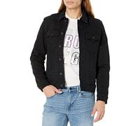True Religion Men's Trucker Jacket, Black, S