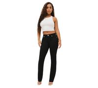 True Religion Mujer Billie Mr Straight, 2SB Black Rinse, 29
