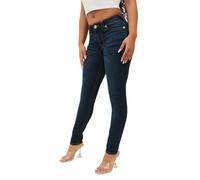 True Religion Mujer Halle Mid Rise Super Skinny, Indigo Upgrade, 32